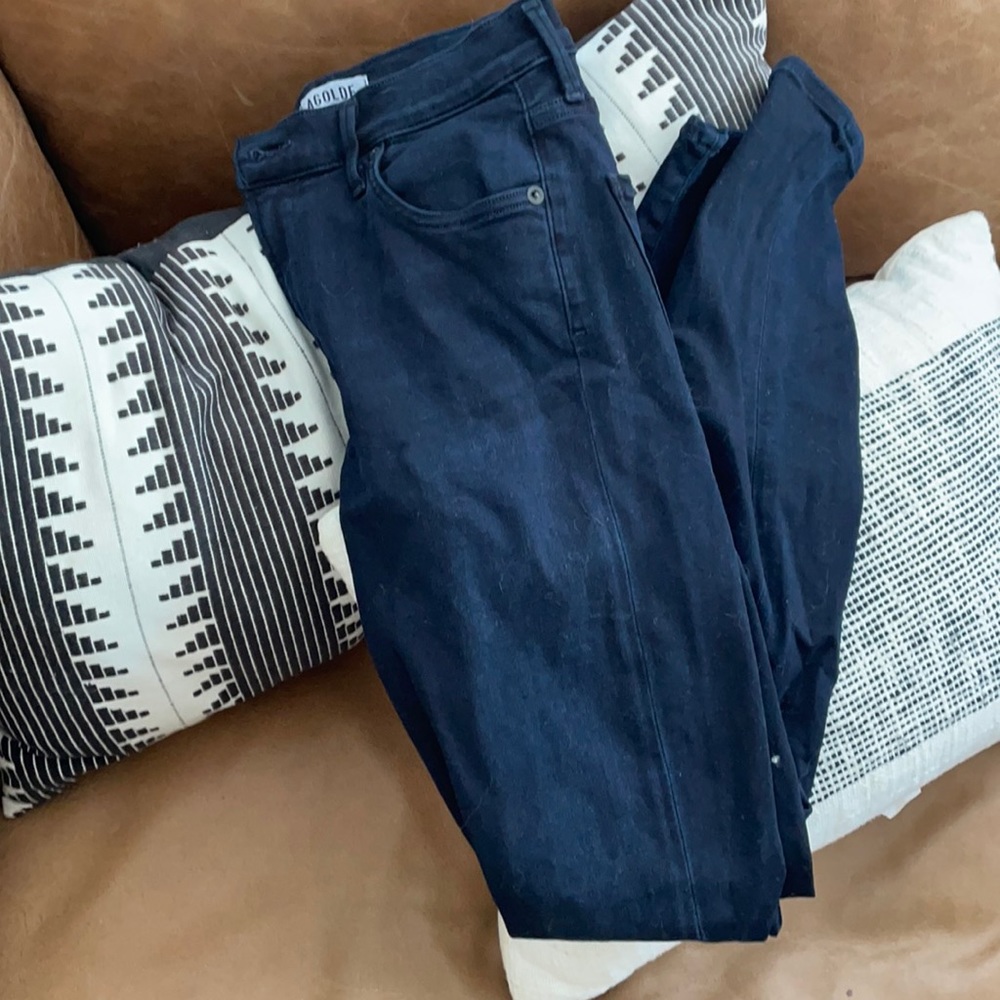 Agolde dark skinny jeans
